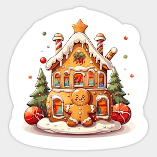 Gingerbread house Sticker